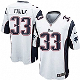 Nike Men & Women & Youth Patriots #33 Faulk White Team Color Game Jersey,baseball caps,new era cap wholesale,wholesale hats